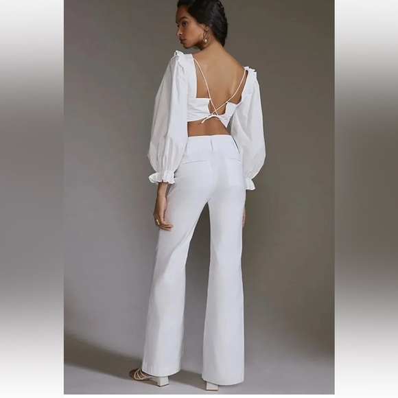 Anthropologie NWT The Naomi Wide-Leg Flare Pants by Maeve Size 2. - Picture 4 of 12